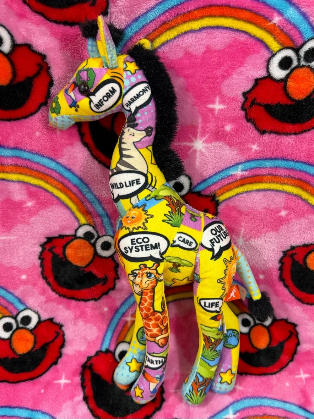Wild Republic Colorful Graffiti Giraffe Plush Stuffed Animal Safari Toy
